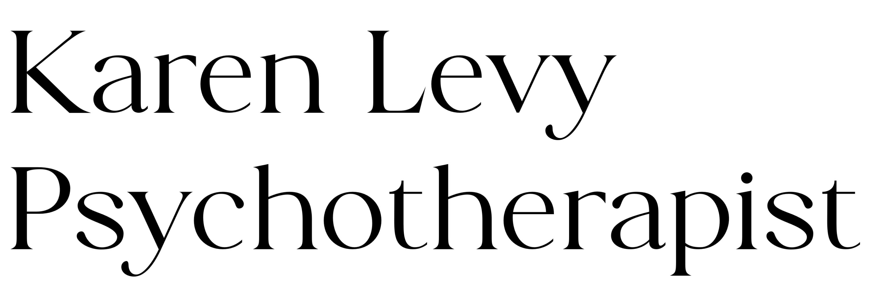 Karen Levy psychotherapist logo W1